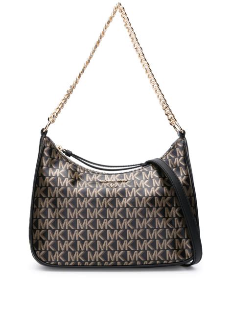 michael kors monogram belt bag|monogram print shoulder bag.